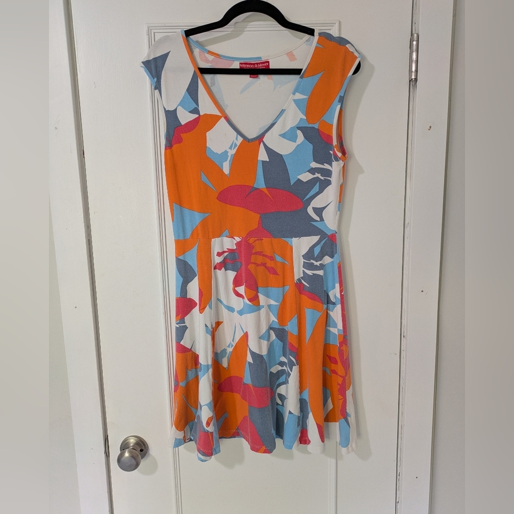Krimson Klover Floral Print Dress Medium